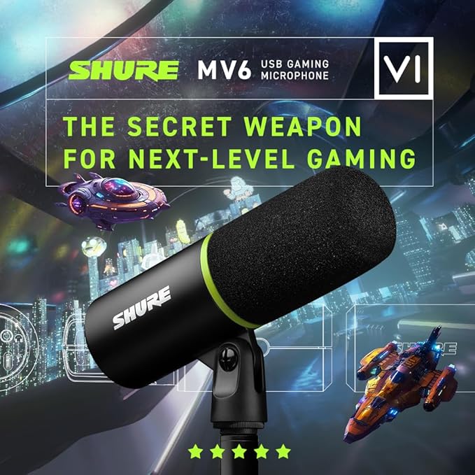 shure mv6 gaming microphone]